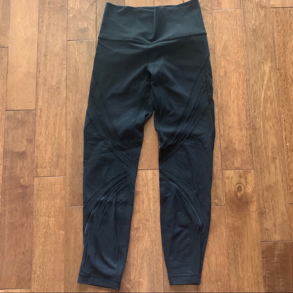 Lululemon Leggings with Mesh Detail